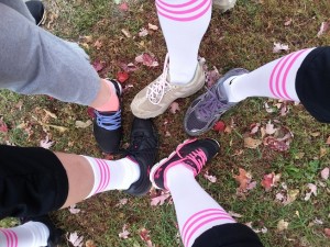 Best foot forward for the cure